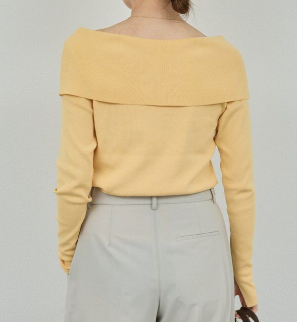  「【手洗い可】オフショルニット」|ニット・セーター|