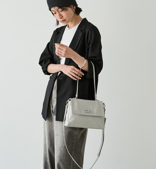  「《@__sereko.r__企画》ソフトレザーフラップミニトートバッグ」|トートバッグ|