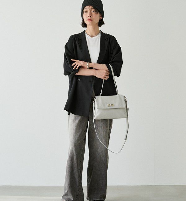  「《@__sereko.r__企画》ソフトレザーフラップミニトートバッグ」|トートバッグ|