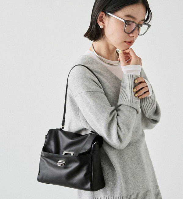  「《@__sereko.r__企画》ソフトレザーフラップミニトートバッグ」|トートバッグ|