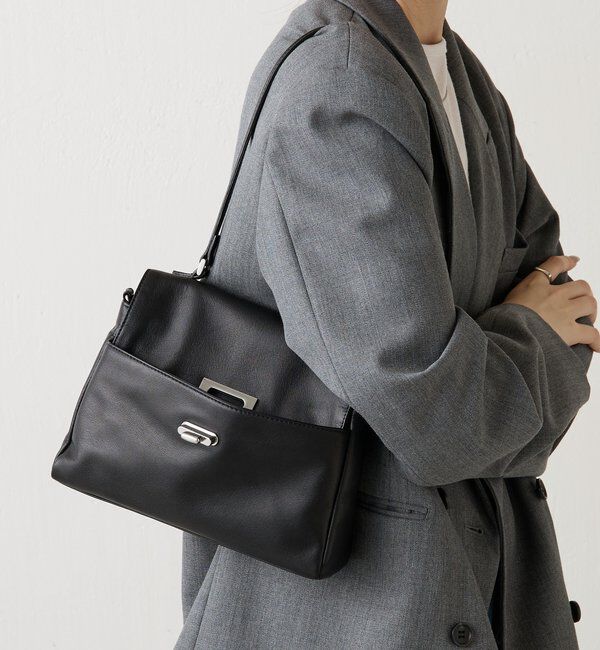  「《@__sereko.r__企画》ソフトレザーフラップミニトートバッグ」|トートバッグ|