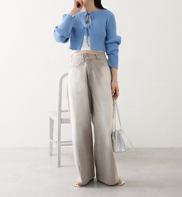  「【5色展開】ラメリボンカーディガン」|カーディガン|