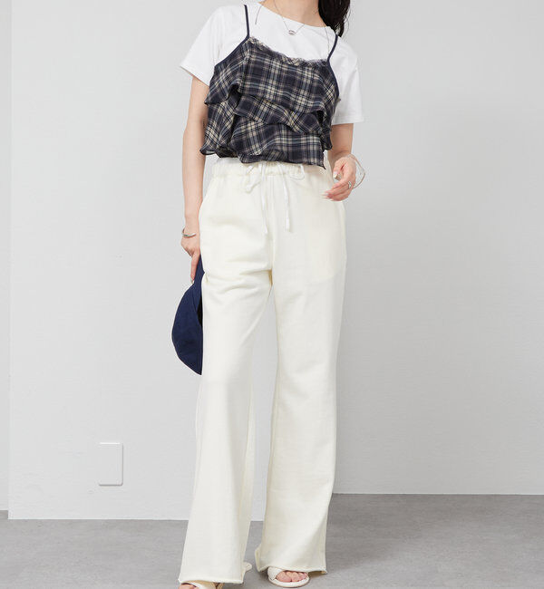  「チェックフリルキャミ」|シャツ・ブラウス|