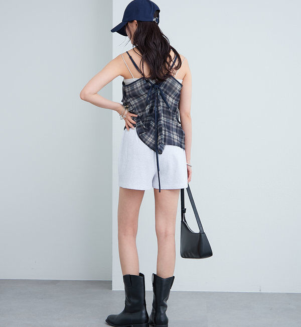  「チェックフリルキャミ」|シャツ・ブラウス|