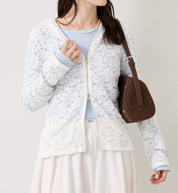  「レースフーディーパーカー」|パーカー|