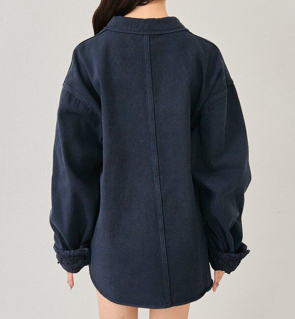  「裾レースツイルジャケット」|ブルゾン・スタジャン|