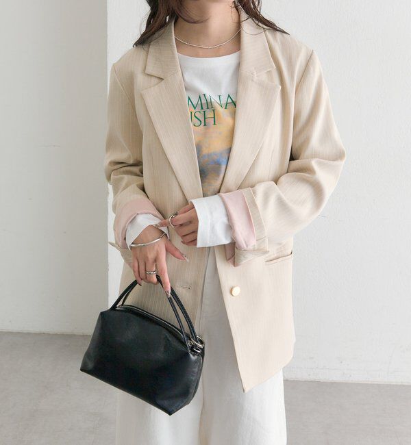  「ストライプテーラードジャケット」|テーラードジャケット|