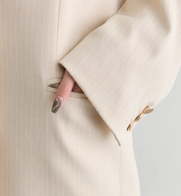  「ストライプテーラードジャケット」|テーラードジャケット|