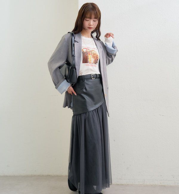  「ストライプテーラードジャケット」|テーラードジャケット|