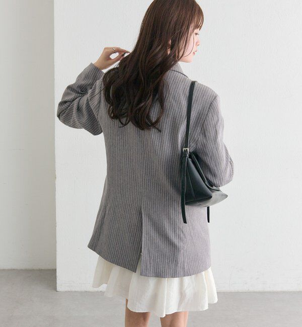  「ストライプテーラードジャケット」|テーラードジャケット|