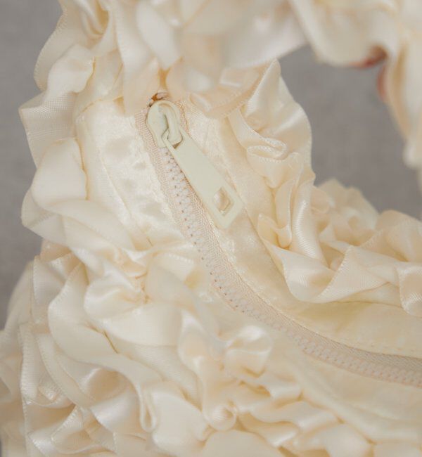  「サテンフリルハンドBAG」|トートバッグ|