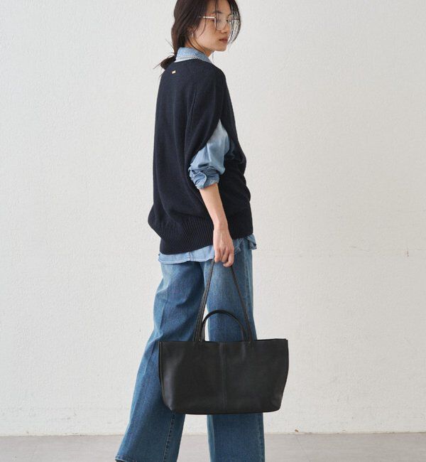  「ギマ鹿子ポンチョニットベスト」|ニット・セーター|