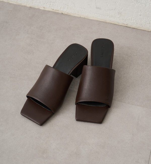  「【GALENA/ガレナ】スクエアミュール」|その他|ブラウン