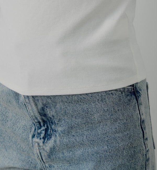  「カップ付きレースコンパクトトップス」|Tシャツ・カットソー|