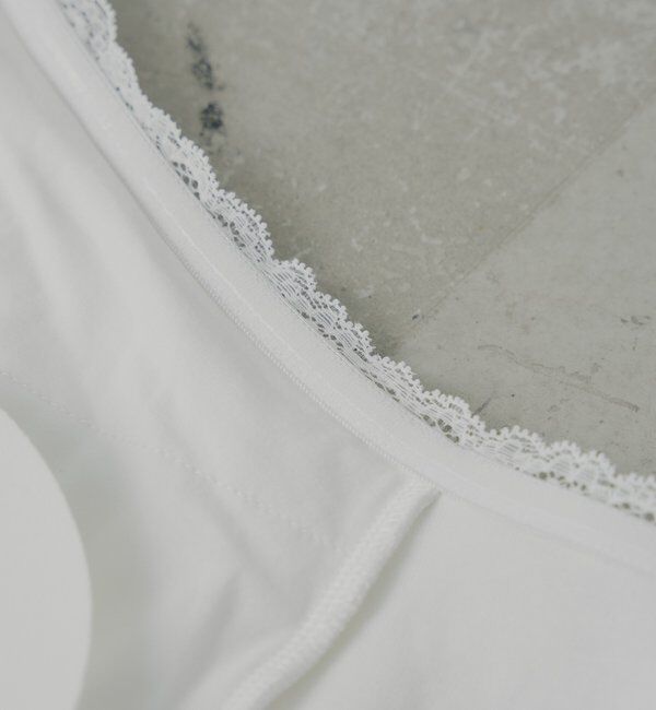  「カップ付きレースコンパクトトップス」|Tシャツ・カットソー|