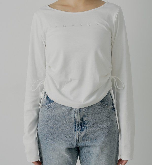  「ラインストーンロゴロンT」|Tシャツ・カットソー|