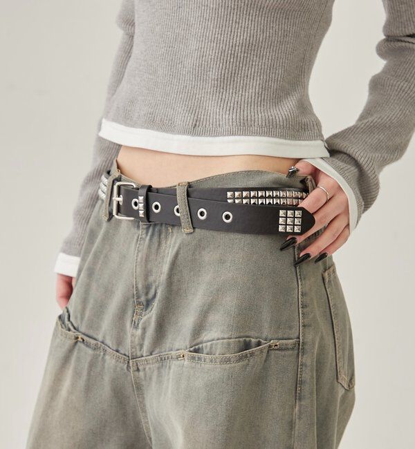  「SQUARE STUD BELT」|ベルト|