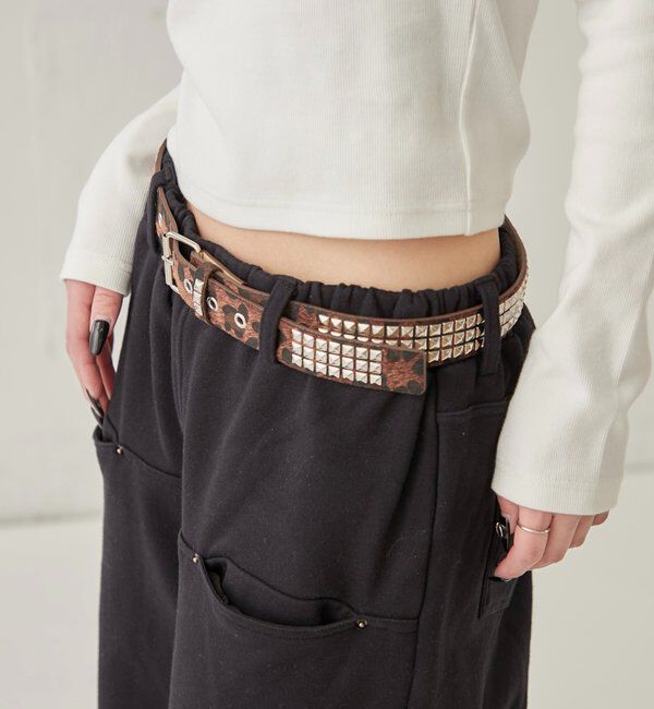  「SQUARE STUD BELT」|ベルト|