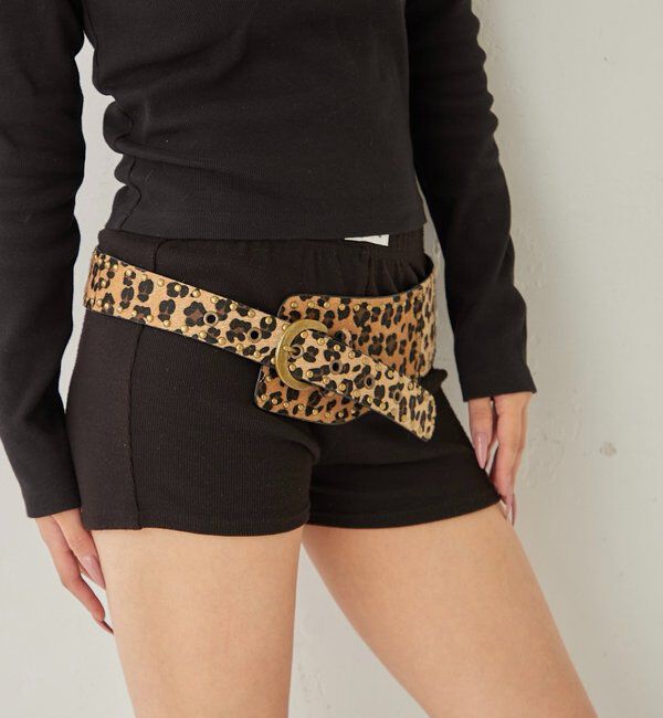  「STUDDED WIDE BELT」|ベルト|