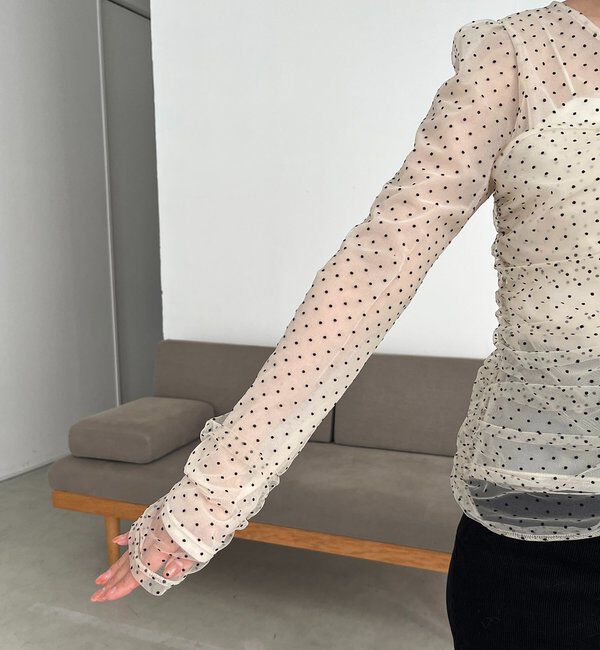  「【再販】フロッキードットブラウス」|シャツ・ブラウス|