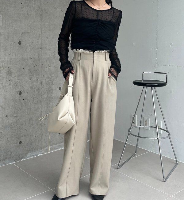  「【再販】フロッキードットブラウス」|シャツ・ブラウス|