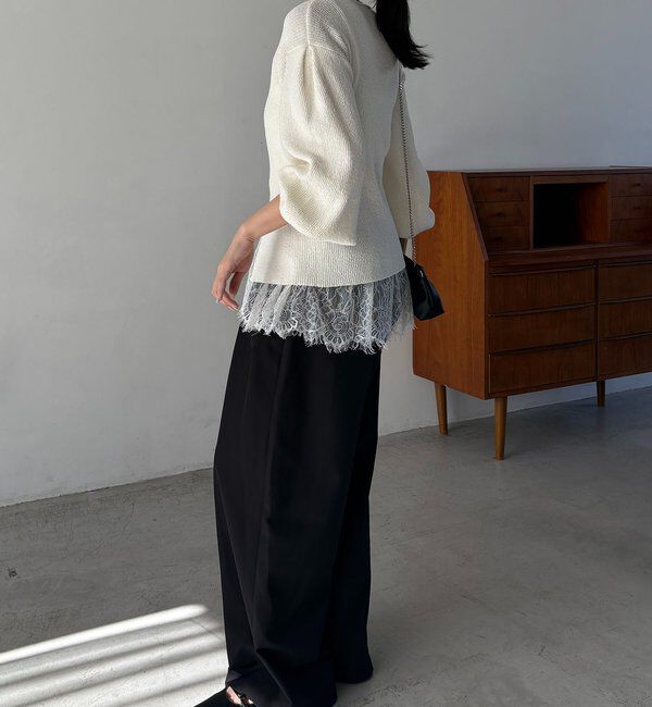  「スラブジップパフカーディガン」|カーディガン|