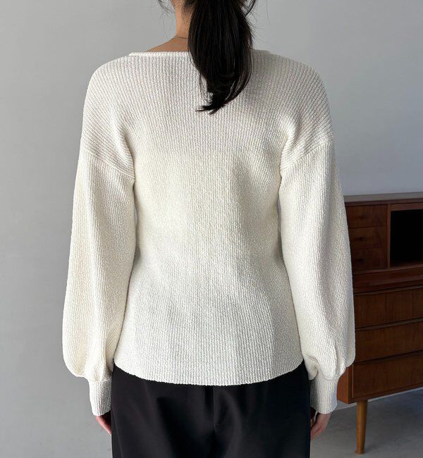  「スラブジップパフカーディガン」|カーディガン|