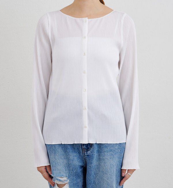  「【26SS予約】プリーツカーディガン」|シャツ・ブラウス|