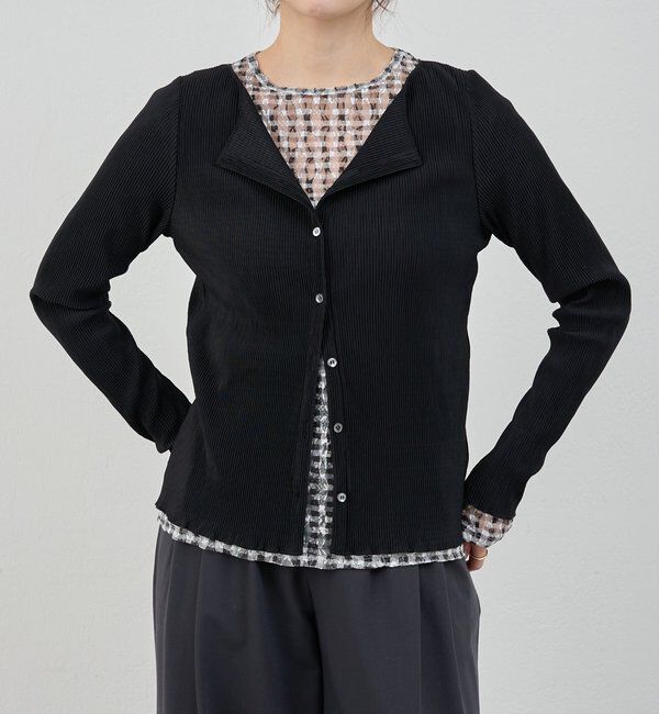  「【26SS予約】プリーツカーディガン」|シャツ・ブラウス|