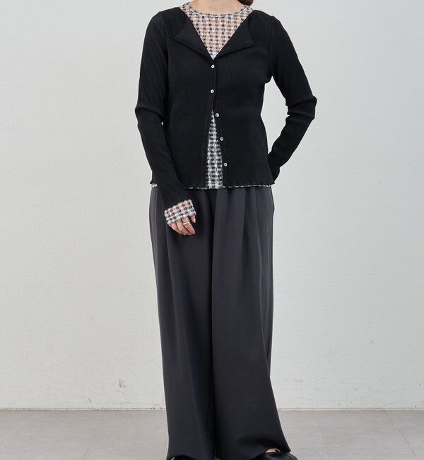  「【26SS予約】プリーツカーディガン」|シャツ・ブラウス|