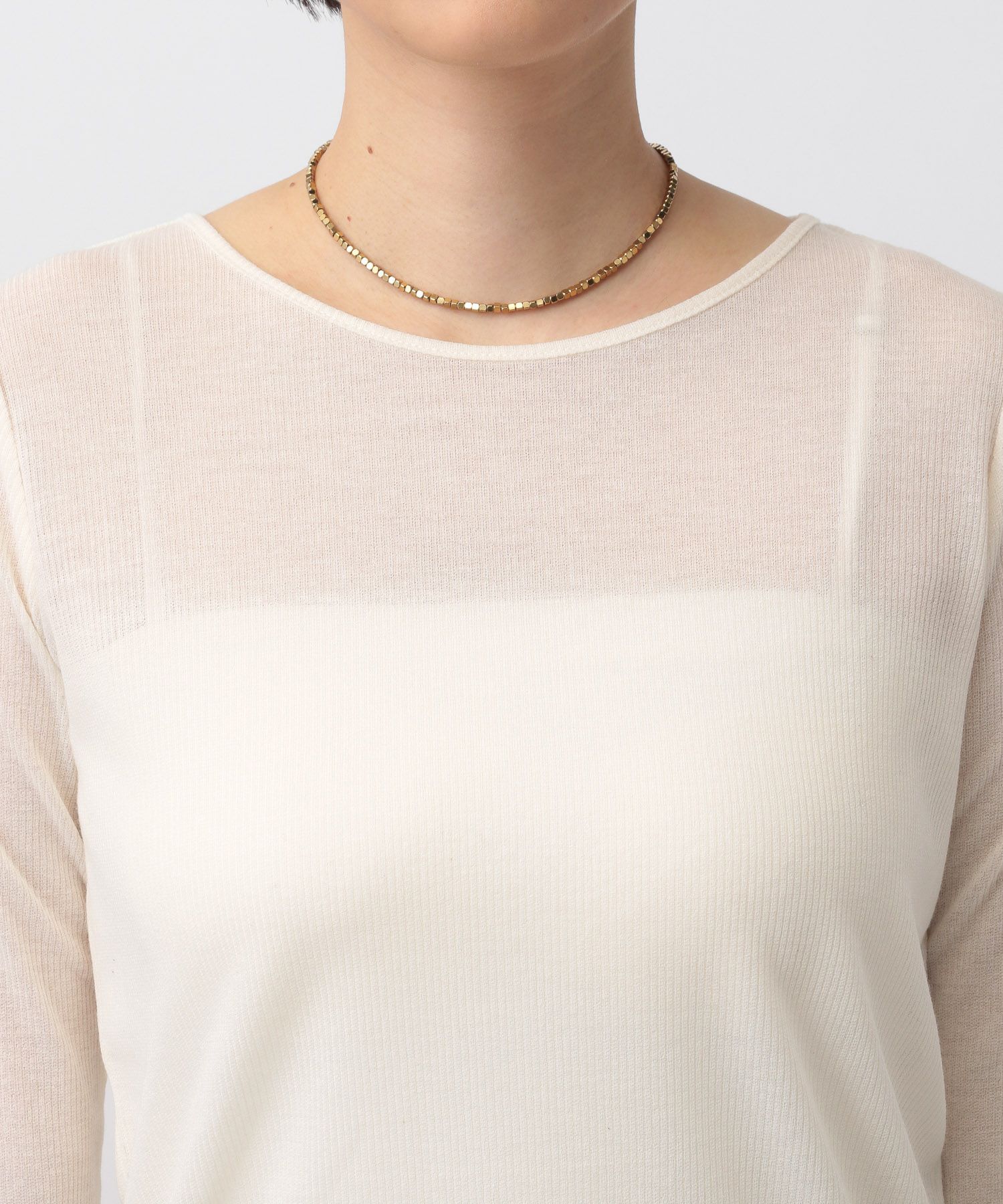 A part by 「ラメリブシアー_長袖」|ニット・セーター|