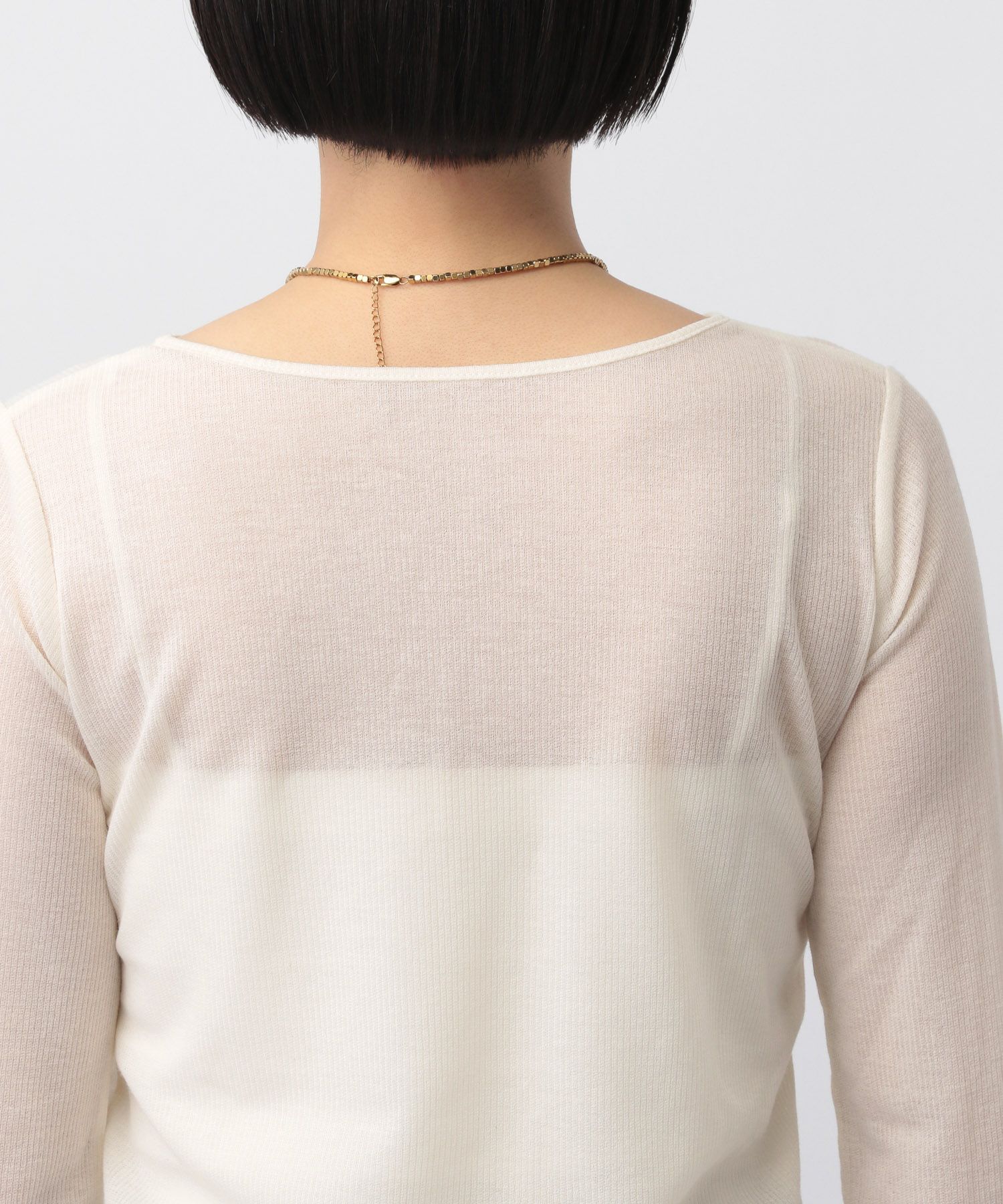 A part by 「ラメリブシアー_長袖」|ニット・セーター|