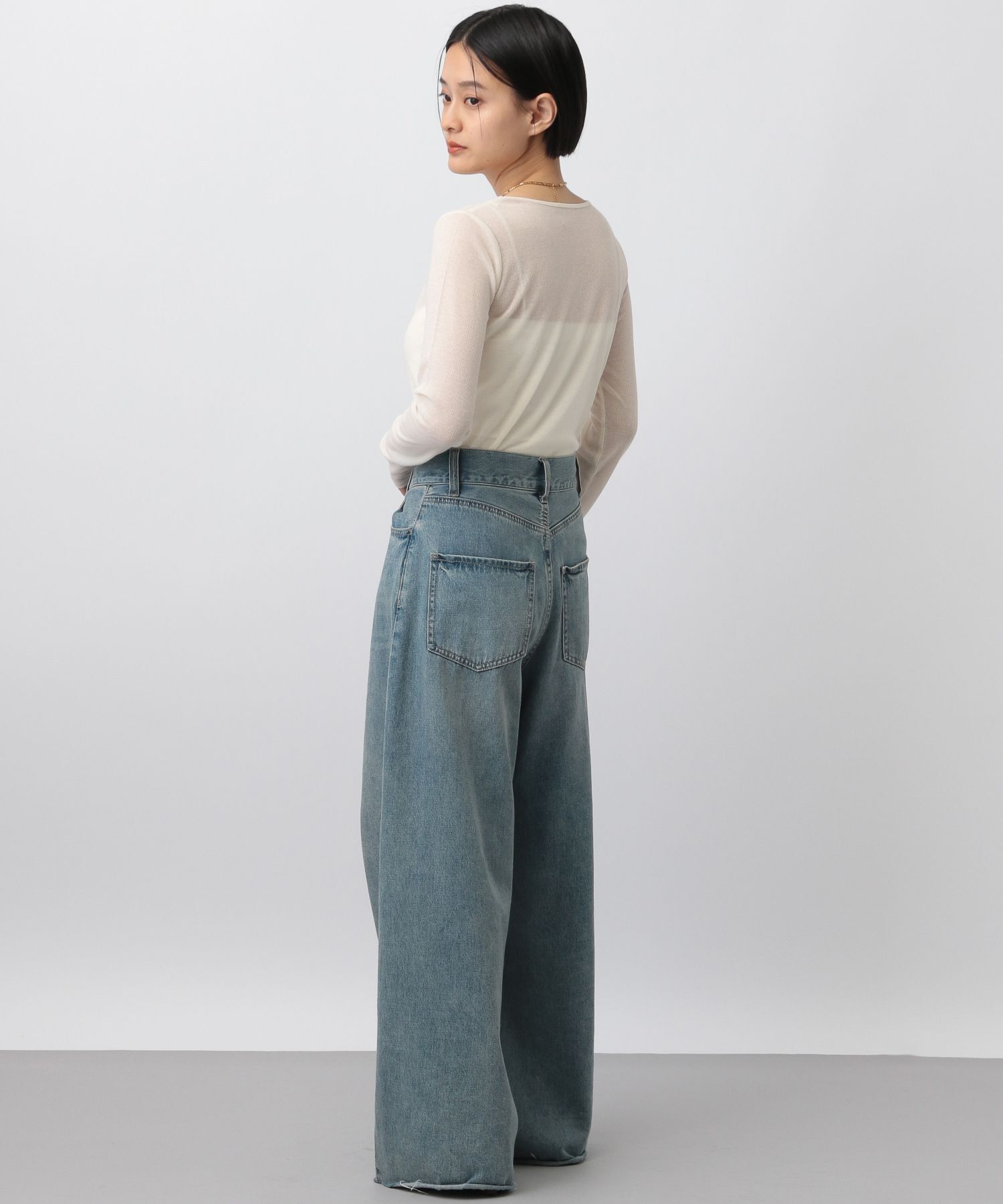 A part by 「ラメリブシアー_長袖」|ニット・セーター|