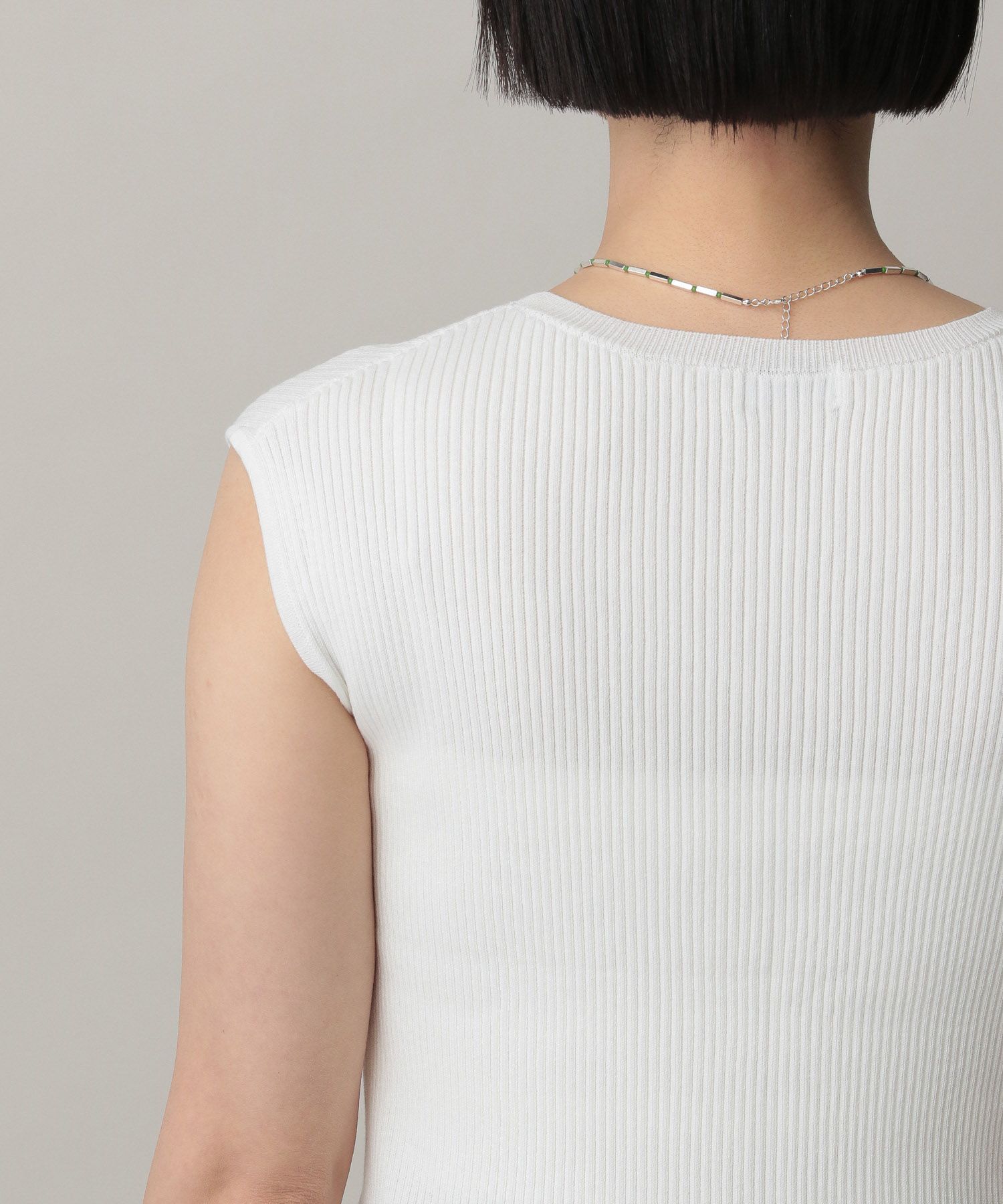 A part by 「アセテートニットタンクノースリーブ」|ニット・セーター|