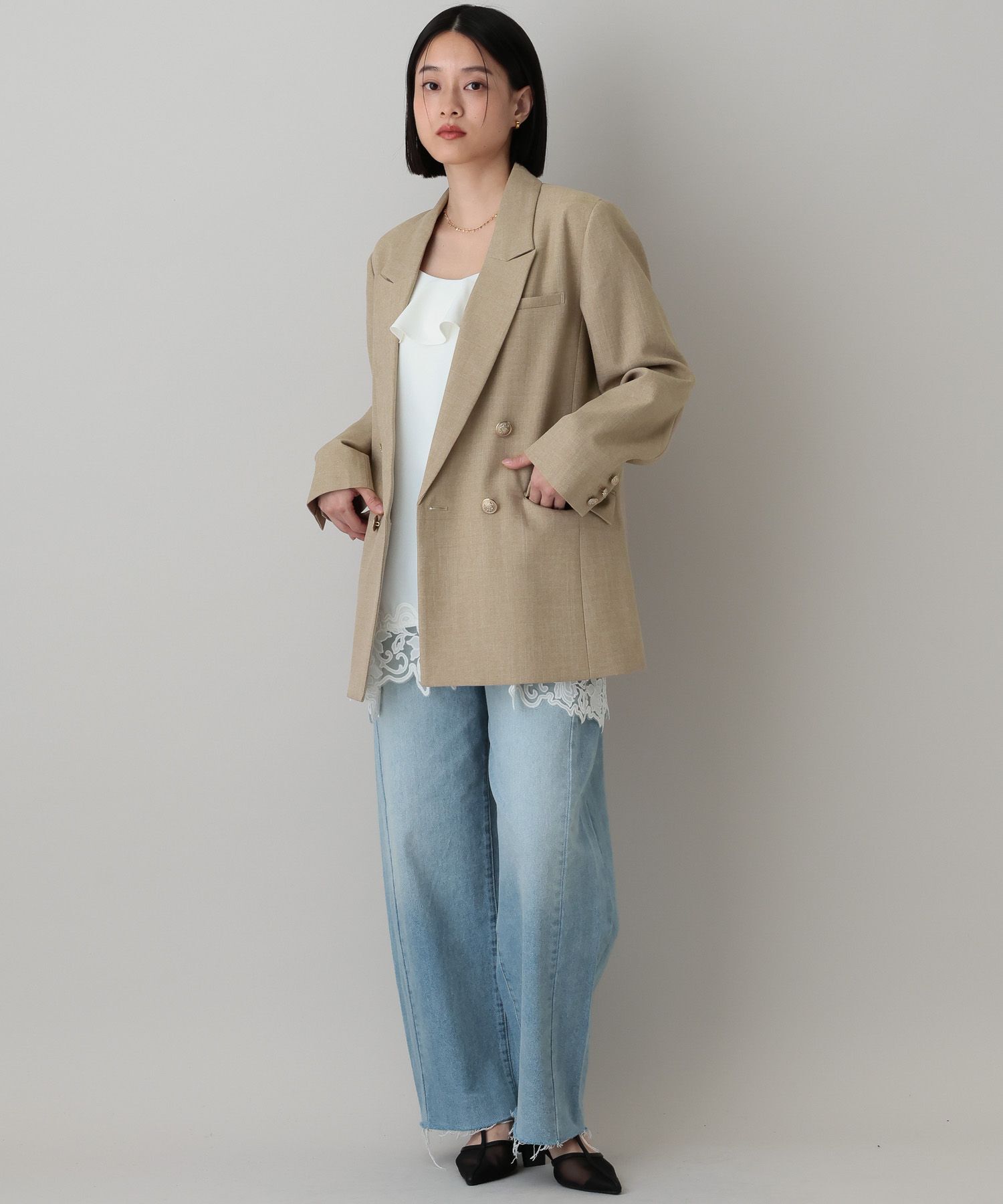 A part by 「【セットアップ着用可能】LNTテーラードジャケット」|テーラードジャケット|