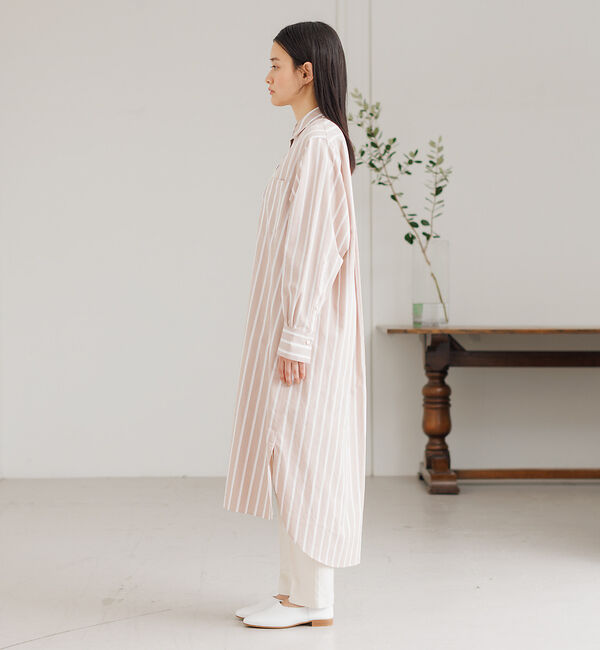 collex「【Alltid】スーピマコットンシャツワンピース」|ワンピース|