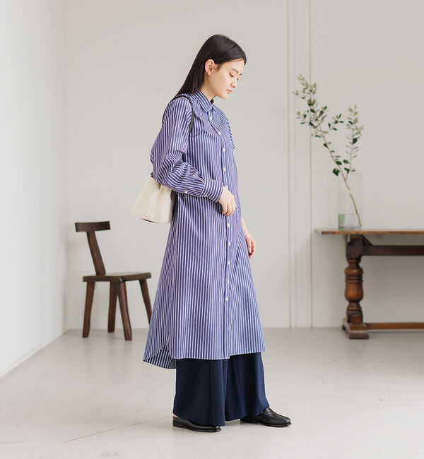 collex「【Alltid】スーピマコットンシャツワンピース」|ワンピース|