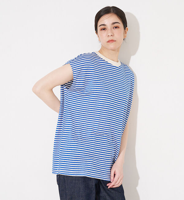collex「【WEB限定】フレンチスリーブボーダーTシャツ」|Tシャツ・カットソー|