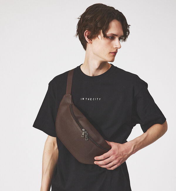 ABAHOUSE「【WEB別注】定番 / シボレザー ショルダーバッグ / ボディバッグ」|その他|ブラウン