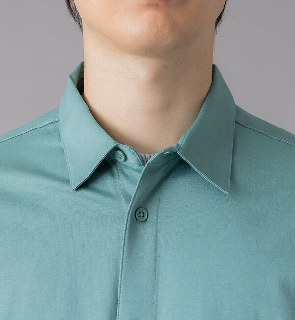 ABAHOUSE「【シルケット天竺 】ドロップショルダー 半袖シャツ」|シャツ・ブラウス|