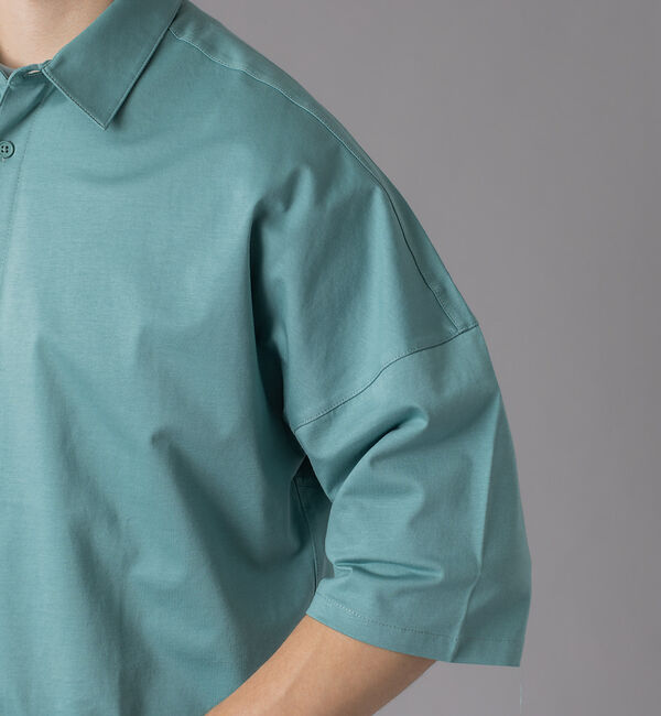 ABAHOUSE「【シルケット天竺 】ドロップショルダー 半袖シャツ」|シャツ・ブラウス|