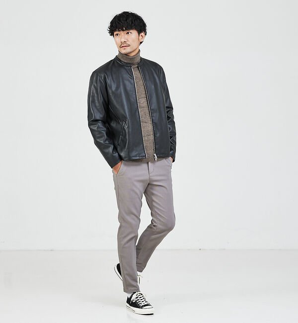 ABAHOUSE「【スポンジタッチ】シャドーカモフラ タートルネック ニット」|ニット・セーター|