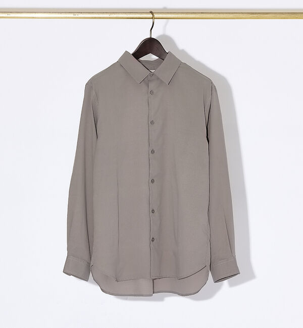 ABAHOUSE「【Air Hole Stretch】エアリー レギュラーカラー シャツ」|シャツ・ブラウス|グレージュ