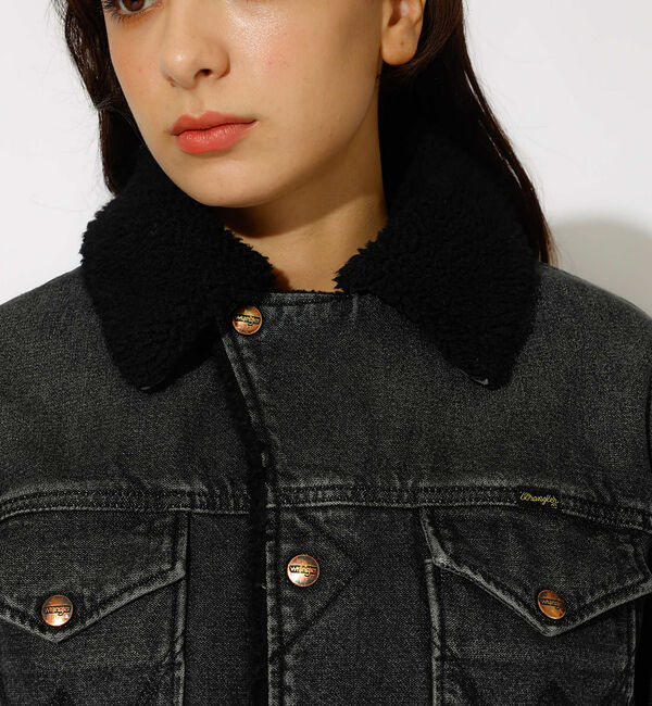 ABAHOUSE「Wrangler/ラングラー BLACK Denim Boa Coat/オーバー」|その他|