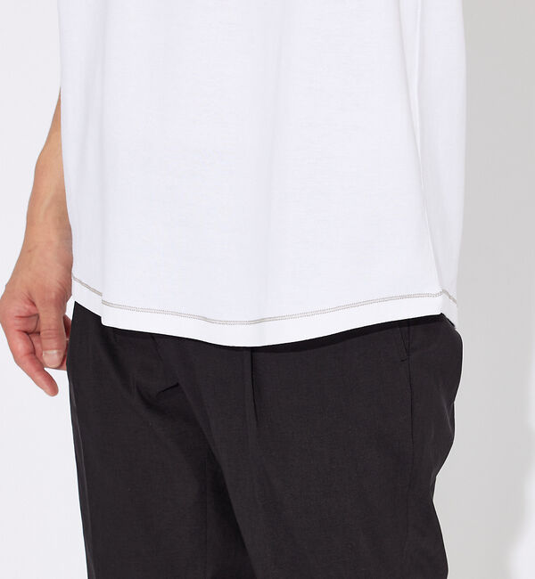 ABAHOUSE「【ロイヤルポンチ】シルクタッチ アトリエTシャツ」|Tシャツ・カットソー|