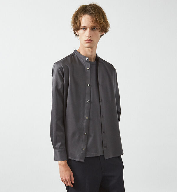 ABAHOUSE「【40周年】【Recency &times; 近藤紡績所】ARMONICOS バンドカラーシ」|シャツ・ブラウス|チャコールグレー