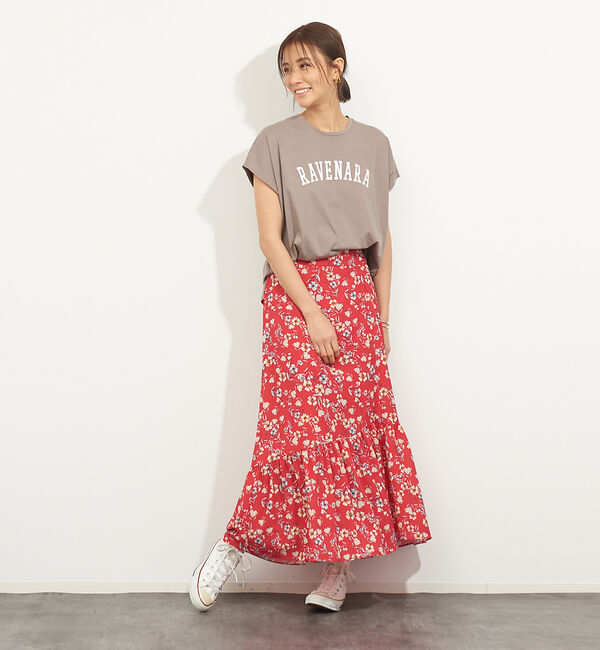 Rouge vif「フレンチフラワープリントスカート」|スカート|