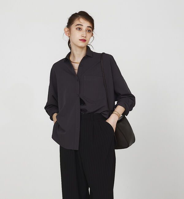 Rouge vif「【セットアップ対応】ツイルバックスリットシャツ」|シャツ・ブラウス|