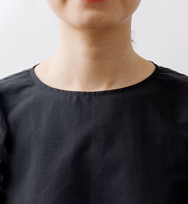 Rouge vif「シアーボーダースリーブブラウス」|シャツ・ブラウス|