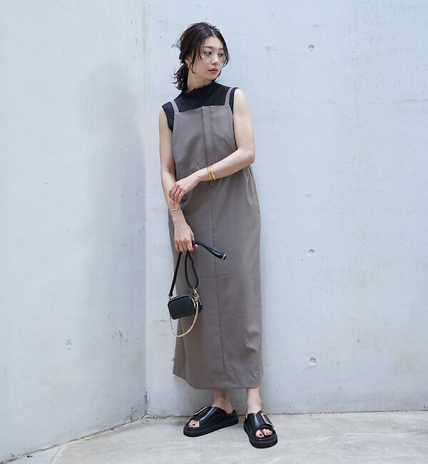 Rouge vif「シアーアメスリラメリブハイネック」|ニット・セーター|